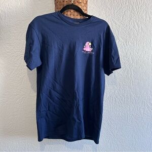 Simply Southern Women’s Delaware Navy Tee W/Pink Graphic Size M NWT 100% Cotton